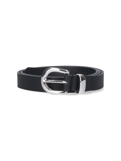 Sunflower Leather Belt In Black