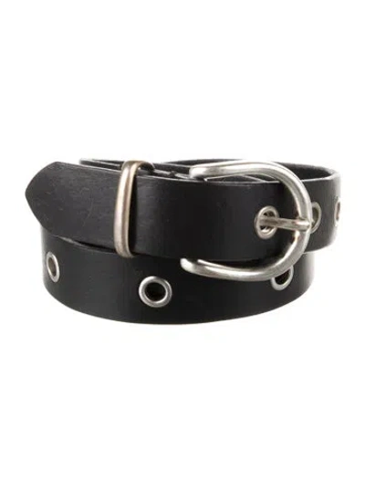 Pre-owned Sunflower Leather Belt In Black