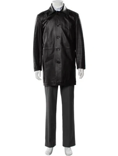 Pre-owned Sunflower Leather Jacket In Black