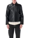 Sunflower Black Jacket With Classic Collar And Dropped Shoulders In Black