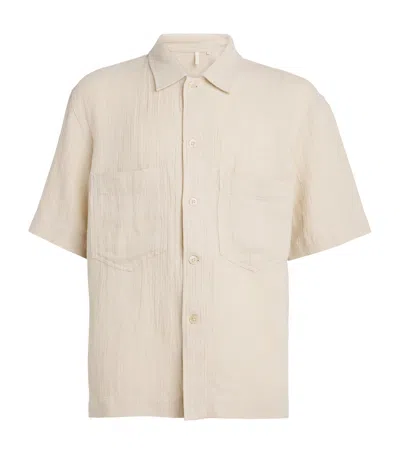 Sunflower Linen-cotton Adam Shirt In White