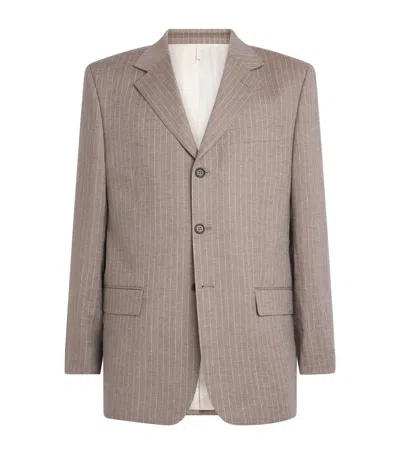 Sunflower Linen-wool Show Blazer In Beige