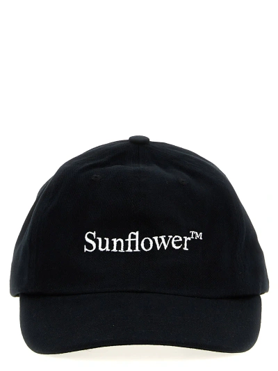 Sunflower Logo Embroidery Cap In Black