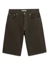 Sunflower Logo-patch Five-pocket Shorts In Brown