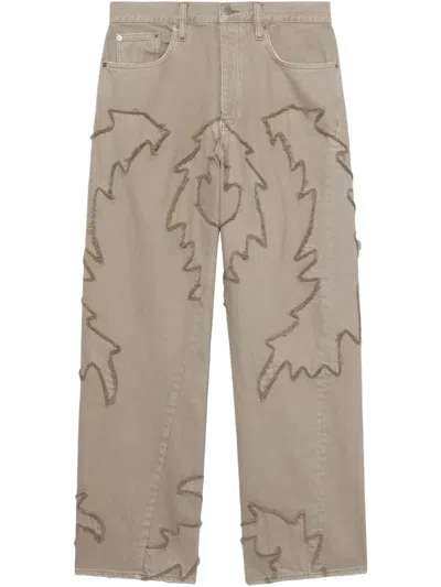 Sunflower Logo-patch Jeans In Neutrals