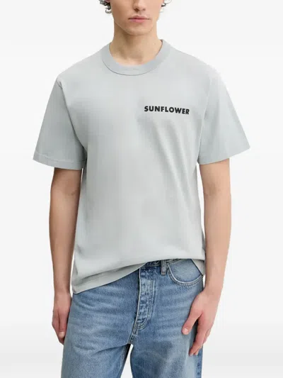 Sunflower Kids' Logo-detail T-shirt In Blue