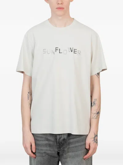 Sunflower Logo-detail T-shirt In Neutral