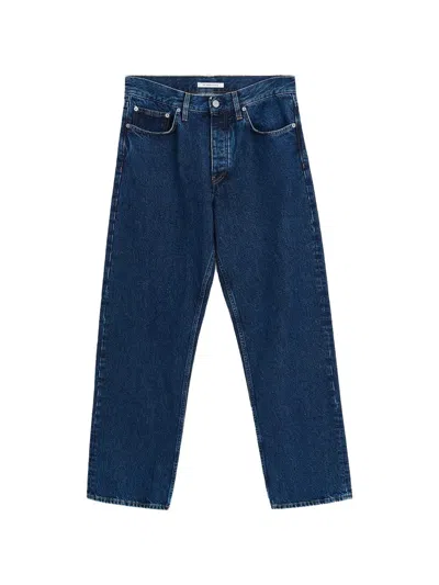 Sunflower Logo-patch Belt-loop Jeans In Blue