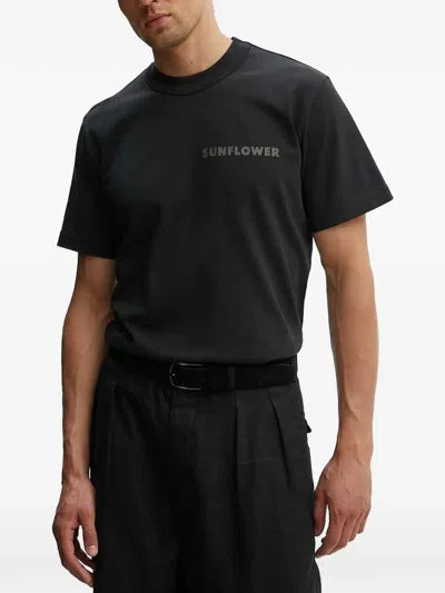 Sunflower Logo-print T-shirt In Black
