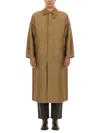 Sunflower Corduroy-collar Trench Coat In Beige