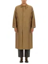 Sunflower Corduroy-collar Trench Coat In Beige