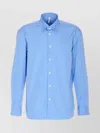 Sunflower Long Sleeve Day Shirt With Button-down Collar In Blue