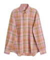 Sunflower Button Down Shirt Pink Check In Pink