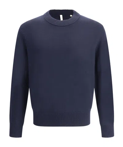 Sunflower Long-sleeved Sweater In Navy