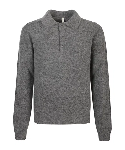 Sunflower Long-sleeved Sweater In Gray