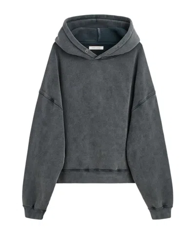 Sunflower Long-sleeved Hooded Sweatshirt In Gray