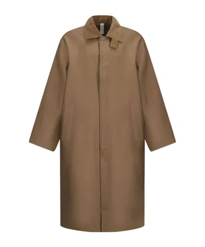 Sunflower Long-sleeved Trench Coat In Brown