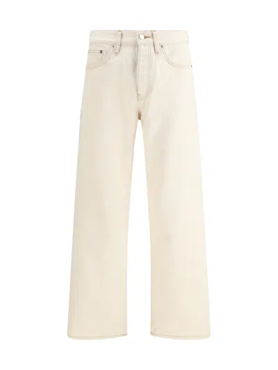 Sunflower Loose Fit Contrast Stitching Jeans In Neutral