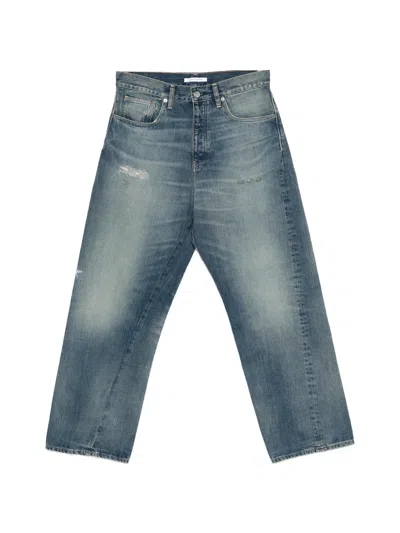 Sunflower Loose Fit Jeans With Unique Twisted Side Seams In Blue