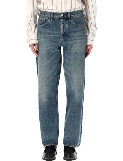 Sunflower Loose Fit Organic Cotton Jeans In Blue