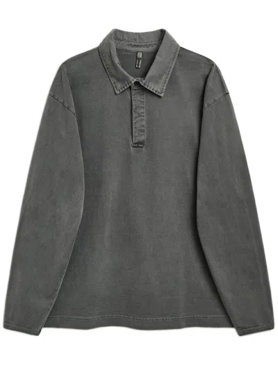 Sunflower Loose-fitting Mini Denim Shorts For Men - 5-pocket Style In Gray