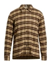 Sunflower Man Shirt Sand Size M Wool, Linen, Polyamide In Sand