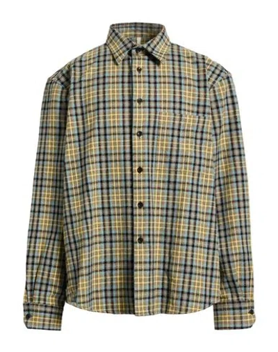 Sunflower Man Shirt Yellow Size L Cotton, Polyester, Linen