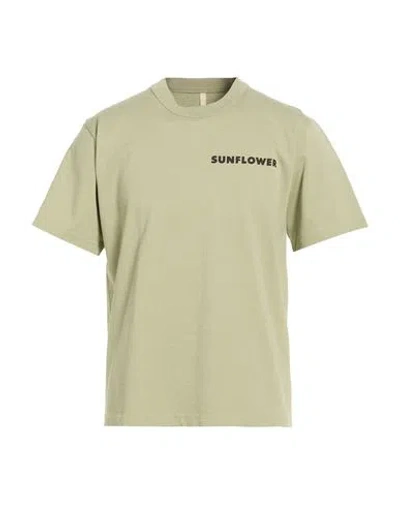 Sunflower Man T-shirt Sage Green Size S Organic Cotton