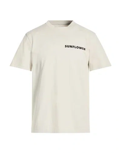 Sunflower Man T-shirt Light Grey Size S Organic Cotton In Neutral