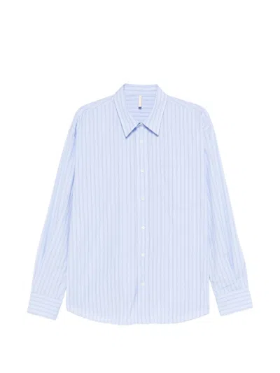 Sunflower Classic Regular-fit Shirt With Functional Pockets In Blue