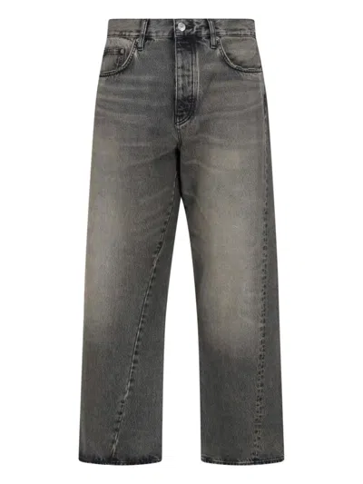 Sunflower Men's Wide-leg Jeans In Black