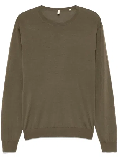 Sunflower Merino-wool Crew-neck T-shirt In Green