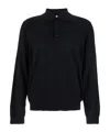 Sunflower Black Polo Shirt With Classic Collar And Ribbed Trims