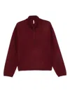 Sunflower Mock-neck Sweatshirt In Burgundy