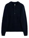 Sunflower Mohair Polo In Blue