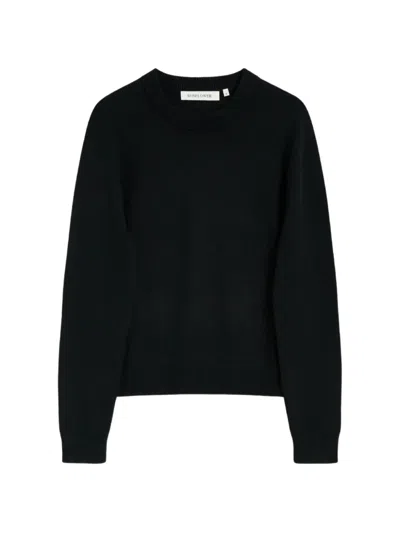 Sunflower Moon Cropped Sweater In Black