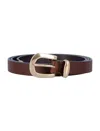 Sunflower Narrow Belt In Brown