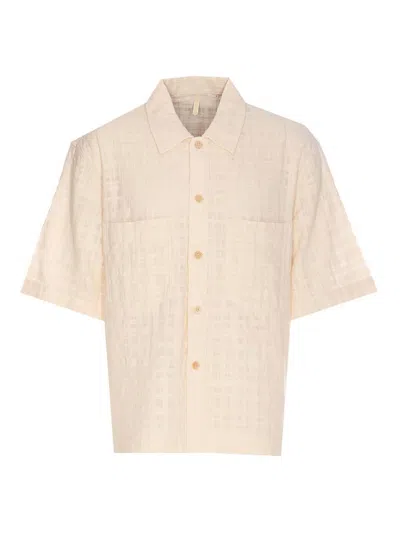 Sunflower Off White Adam Shirt Frontal Buttons Closure