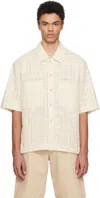 Sunflower Cotton Short-sleeve Adam Shirt In Off White 010