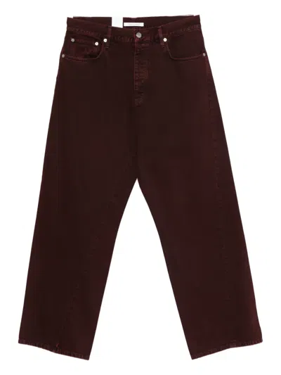 Sunflower Panelled Jeans In Red
