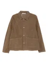 Sunflower Patch-pocket Corduroy Jacket In Brown