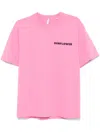 Sunflower Round Neck T-shirt In Pink