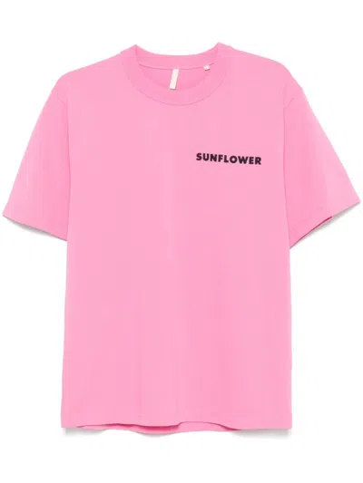SUNFLOWER PINK COTTON T-SHIRT