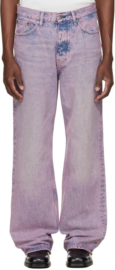 Sunflower Pink Relaxed Boot Jeans In Purple