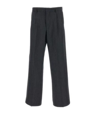 Sunflower Pinstripe Tailored Pants In Black