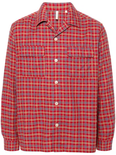 Sunflower Plaid-check Shirt In Red Check