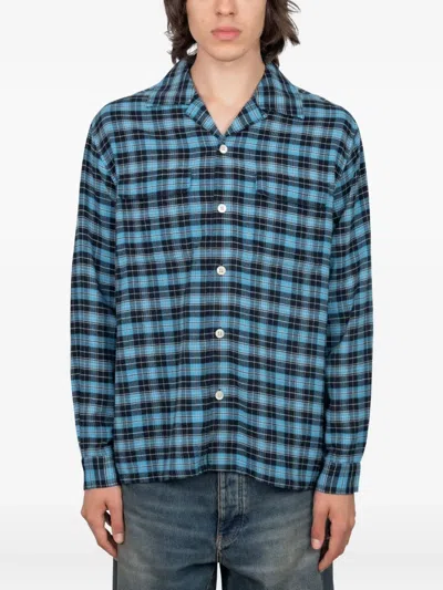 Sunflower Plaid Shirt In Blue