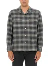 Sunflower Plaid Cotton Shirt In Grey