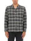 Sunflower Plaid Cotton Shirt In Grey