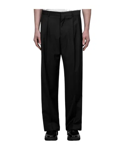 Sunflower Pleated Casual Pants In Black